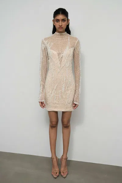 Gaurav Gupta Moonstone Dress In Neutral