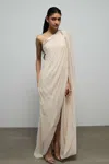 Gaurav Gupta One Shoulder Chiffon Gown