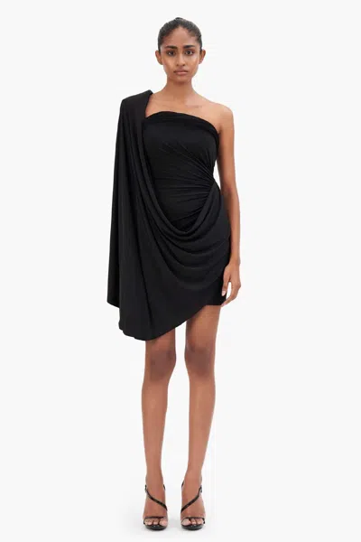 Gaurav Gupta Sculpted Drape Dress In Black