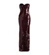 Gaurav Gupta The Sequin Sculpted Column Gown In Metallic