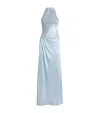Gaurav Gupta Silk-blend Embellished Nephele Gown In Blue