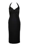 Gaurav Gupta The Armor Sculpted Crepe Gown In Black