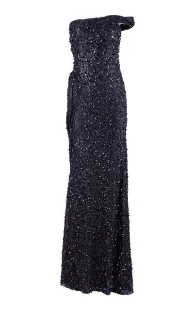 Gaurav Gupta The Celestial Embellished Gown In Black