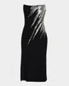 Gaurav Gupta Meteoric Embellished Midi Dress In Black