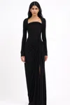 Gaurav Gupta Wave Sculpted Gown In Black