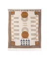 Gauri Kohli Aarya Throw Blanket 50"x60" In Neutral