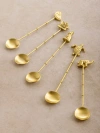 Gauri Kohli Amaelia Teaspoons, Set Of 5 In Gold