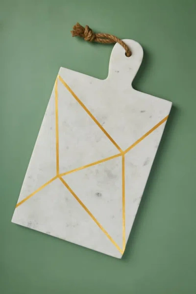 Gauri Kohli Badajoz Marble Cheese Board In White