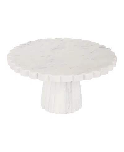Gauri Kohli Bobby White Marble Cake Stand
