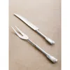 Gauri Kohli Bolivia Carving Knife & Meat Fork Set In Silver
