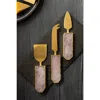 Gauri Kohli Brittany Cheese Knives In Pink