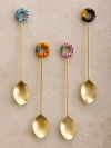 Gauri Kohli Bursa Teaspoons, Set Of 4 In Multi