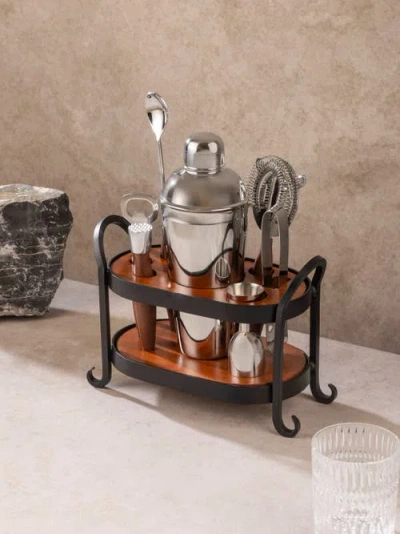 Gauri Kohli Charley Bar Tools In Brown