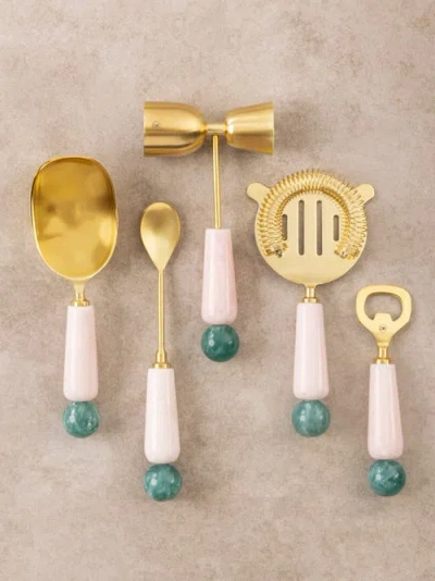 Gauri Kohli Copenhagen Bar Tools In Pink