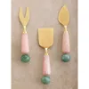 Gauri Kohli Copenhagen Cheese Knives, Set Of 3 In Multi