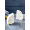 Gauri Kohli Enchant Marble Bookends In White
