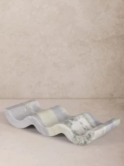 Gauri Kohli Georgia Onyx Wine Bottle Holder In Green