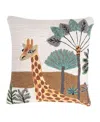 Gauri Kohli Giraffe Throw Pillow Cover In Multi