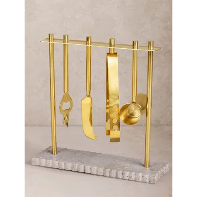Gauri Kohli Jubel Bar Tools Set In Gold