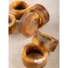 Gauri Kohli Kampai Napkin Rings, Set Of 6 In Brown