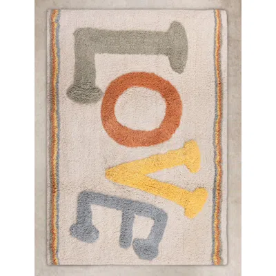 Gauri Kohli Love Bath Mat 24"x36" In Brown