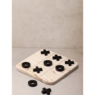 Gauri Kohli Monty Marble Tic Tac Toe Set In Sand