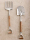 Gauri Kohli Narvik Salad Servers, Set Of 2 In Brown