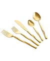Gauri Kohli Oslo 5-piece Flatware Place Setting In Shiny Gold