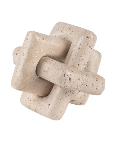 Gauri Kohli Otago Small Travertine Knot In Beige