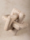 Gauri Kohli Otago Small Travertine Knot In Sand