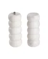 Gauri Kohli Quinto Marble Salt & Pepper Set - Large In White