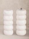 Gauri Kohli Quinto Marble Salt & Pepper Set In White