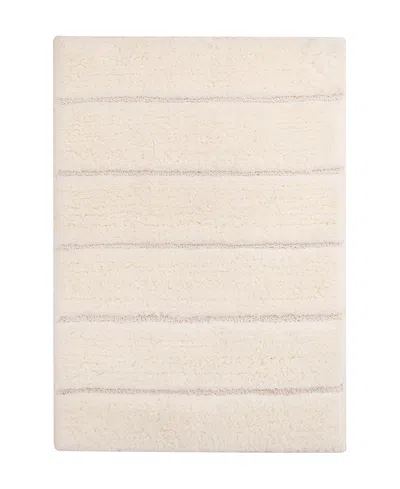 Gauri Kohli Riga Bath Mat, 36 L X 24 W In White