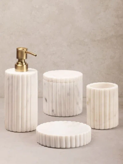 Gauri Kohli Roksana Bath Accessories In White