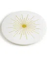 Gauri Kohli Sunshine Marble Lazy Susan 16 In White