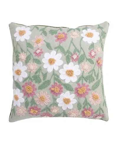 Gauri Kohli Varanasi Pillow Cover, 20" X 20" In Green