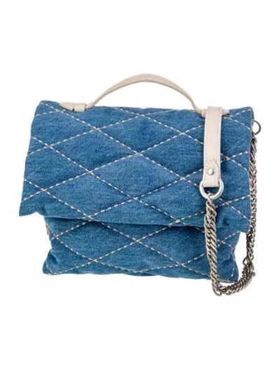 Pre-owned Gava Denim Shoulder Bag In Blue