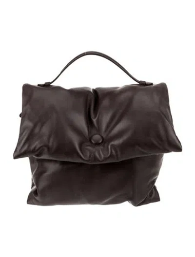 Pre-owned Gava Leather Shoulder Bag In Brown