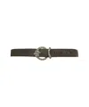 Gavazzeni Cleo' Rhinestone-adorned Nubuck Leather Belt