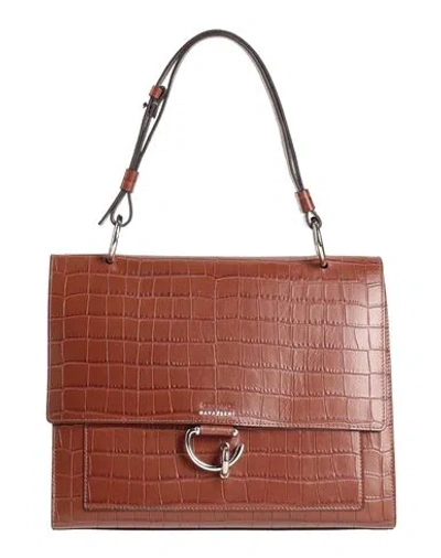 Gavazzeni Woman Handbag Brown Size - Textile Fibers
