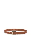 Gavazzeni Women's Glossinia Leather Belt In Brandy