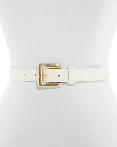 Gavazzeni Women's Glossinia Leather Belt In Ivory