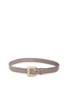 Gavazzeni Women's Glossinia Leather Belt In Taupe