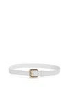 Gavazzeni Women's Glossinia Leather Belt In White