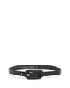 Gavazzeni Women's Lavanda Leather Belt In Nero