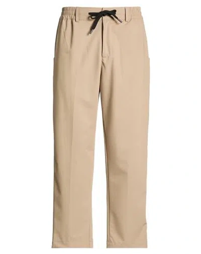 Gavroche Paris Man Pants Khaki Size Xl Polyester, Viscose, Elastane In Neutral