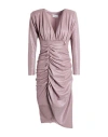 Gavroche Paris Woman Midi Dress Rose Gold Size Xs Polyester