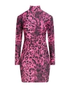 Gavroche Paris Woman Mini Dress Fuchsia Size M Polyester, Elastane