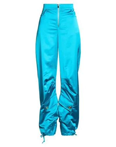 Gavroche Paris Woman Pants Turquoise Size M Polyester, Elastane In Blue