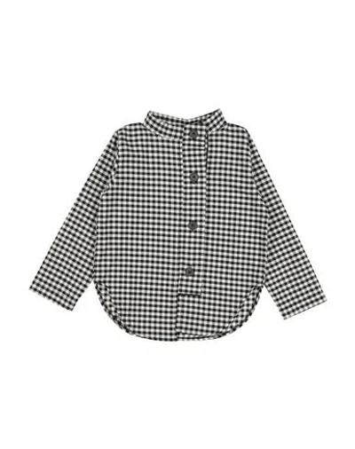 Gayalab. Babies'  Toddler Girl Shirt White Size 4 Cotton In Black